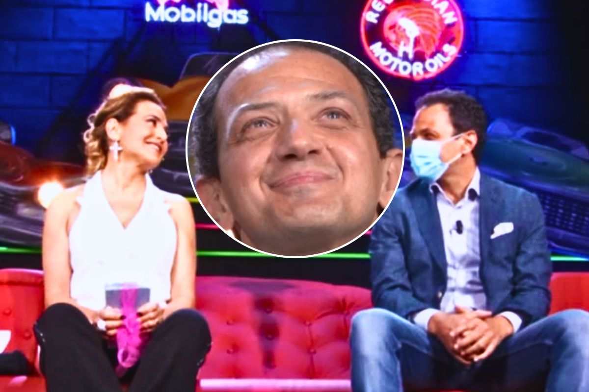 Barbara e il fratello Riccardo durante una trasmissione