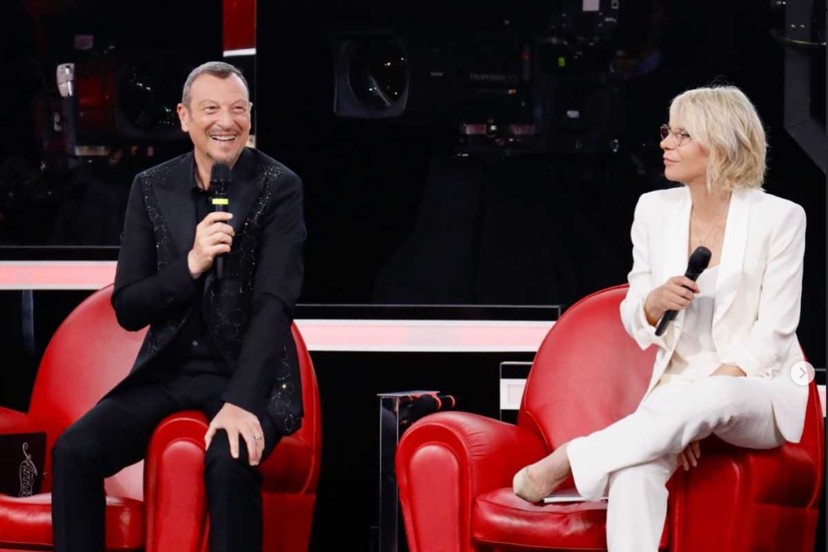 Amadeus e Maria De Filippi