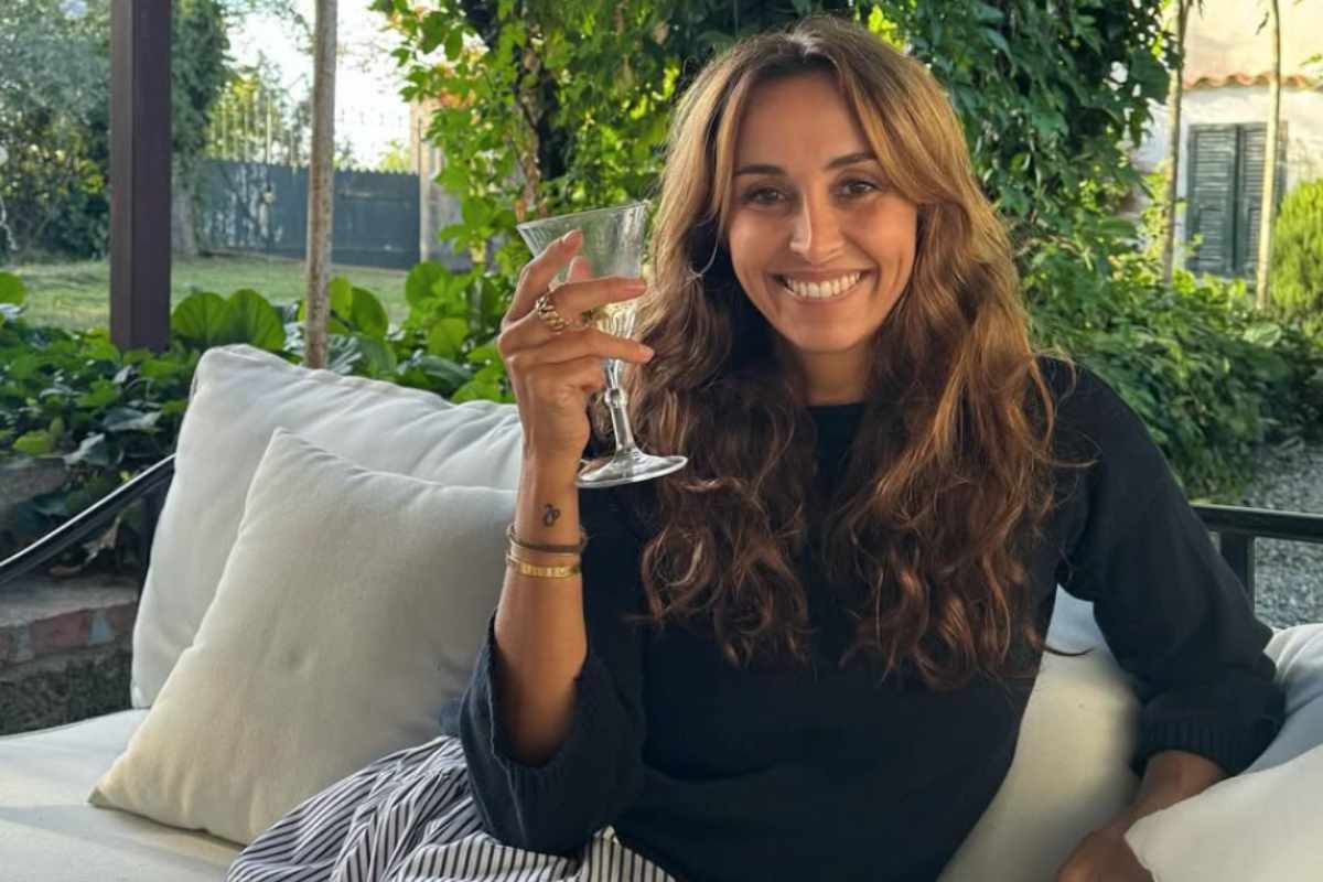 Benedetta Parodi si rilassa in vacanza