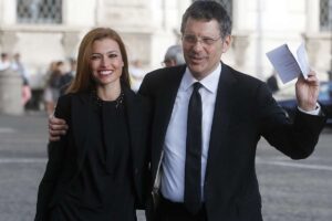Carlotta Mantovan e Fabrizio Frizzi figlia