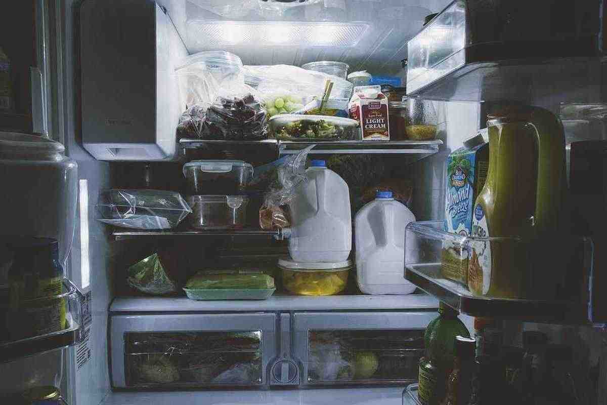 Frigorifero con alimenti 