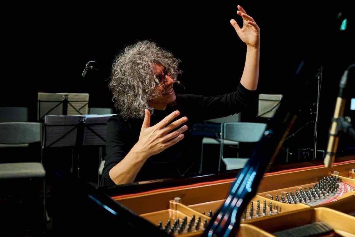 Giovanni Allevi in sala di registrazione
