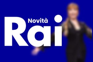 logo rai con sagoma pixellata di milly carlucci