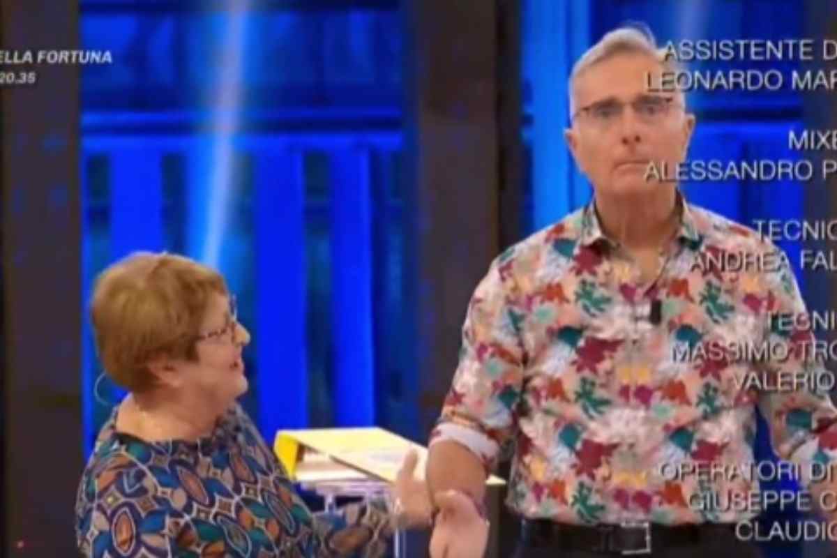 Paolo Bonolis reazione alla gaffe