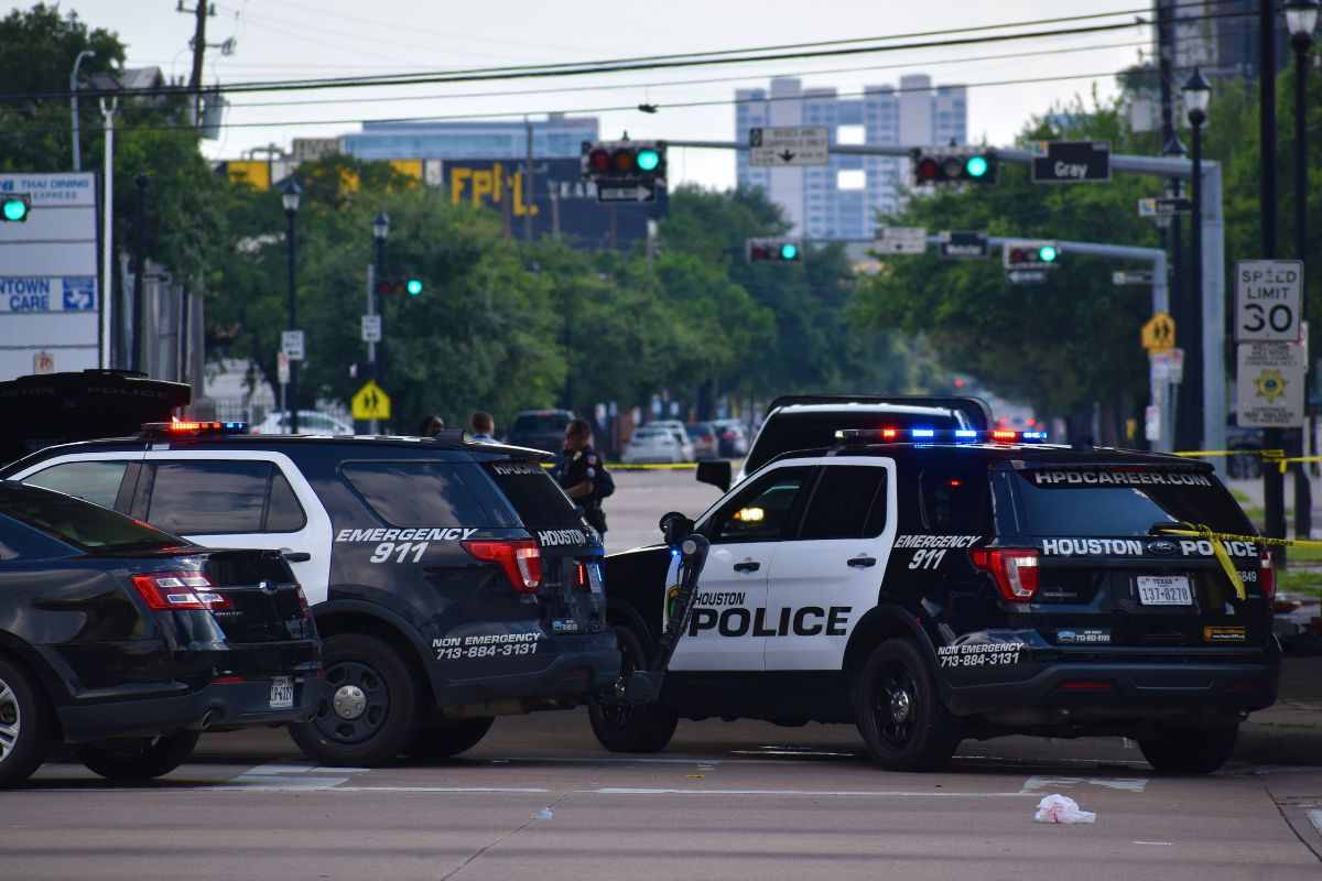 Polizia americana intervenuta sul luogo dell'incidente