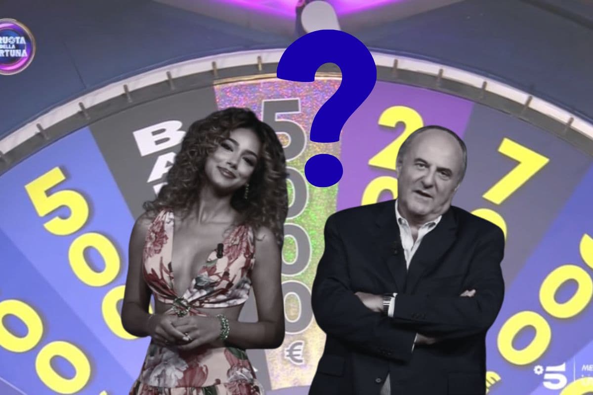 screen promo La Ruota Della Fortuna con samira e gerry in bianco e nero