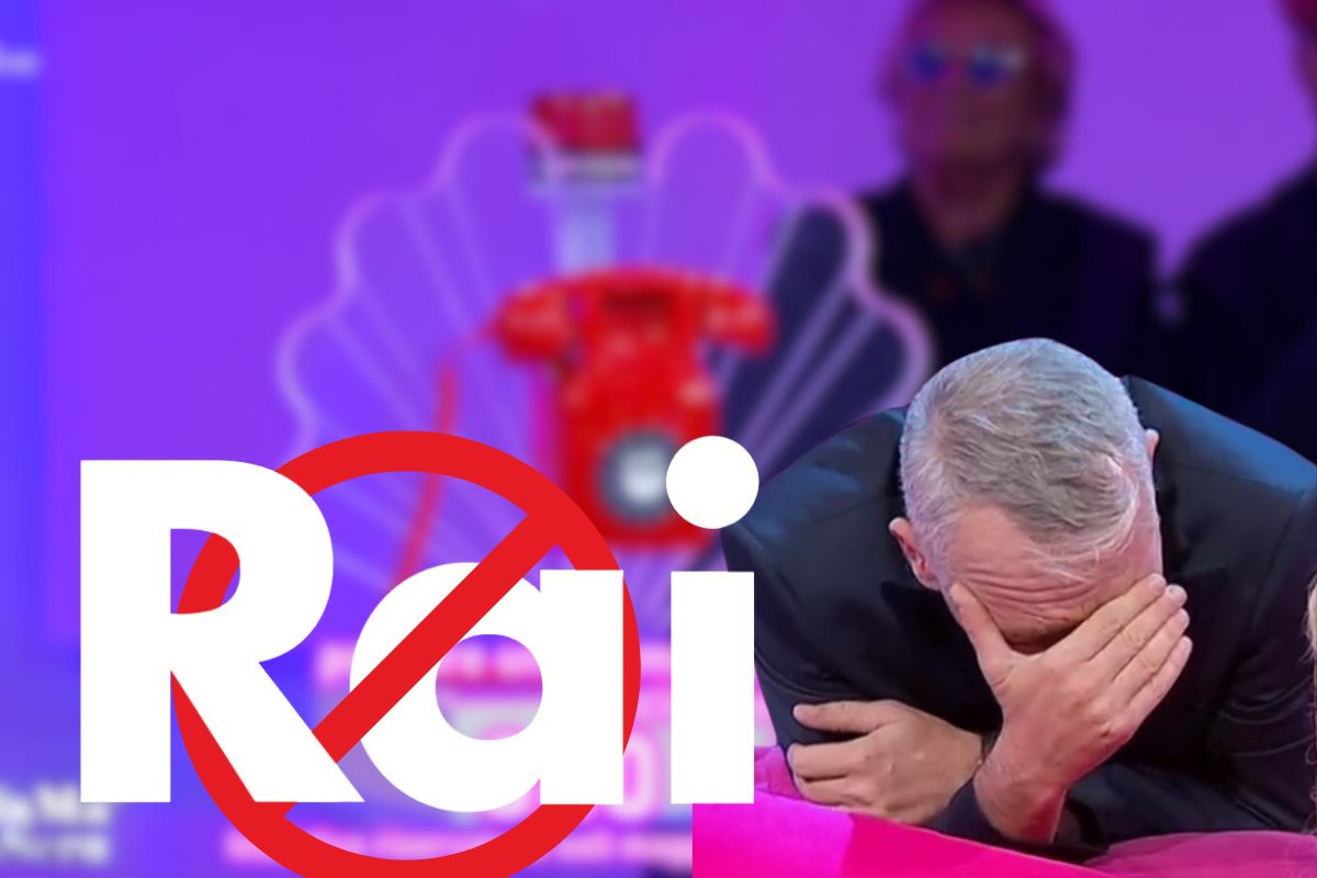 screen Bella Ma di sera logo rai e segnale stop