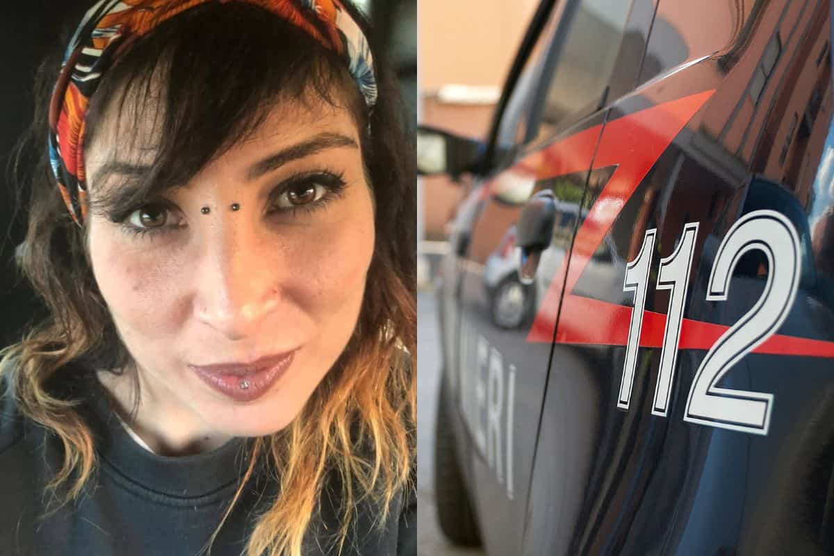 cinzia pinna e volante carabinieri 