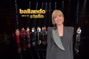 screen finale ballando con le stelle con milly carlucci in primo piano