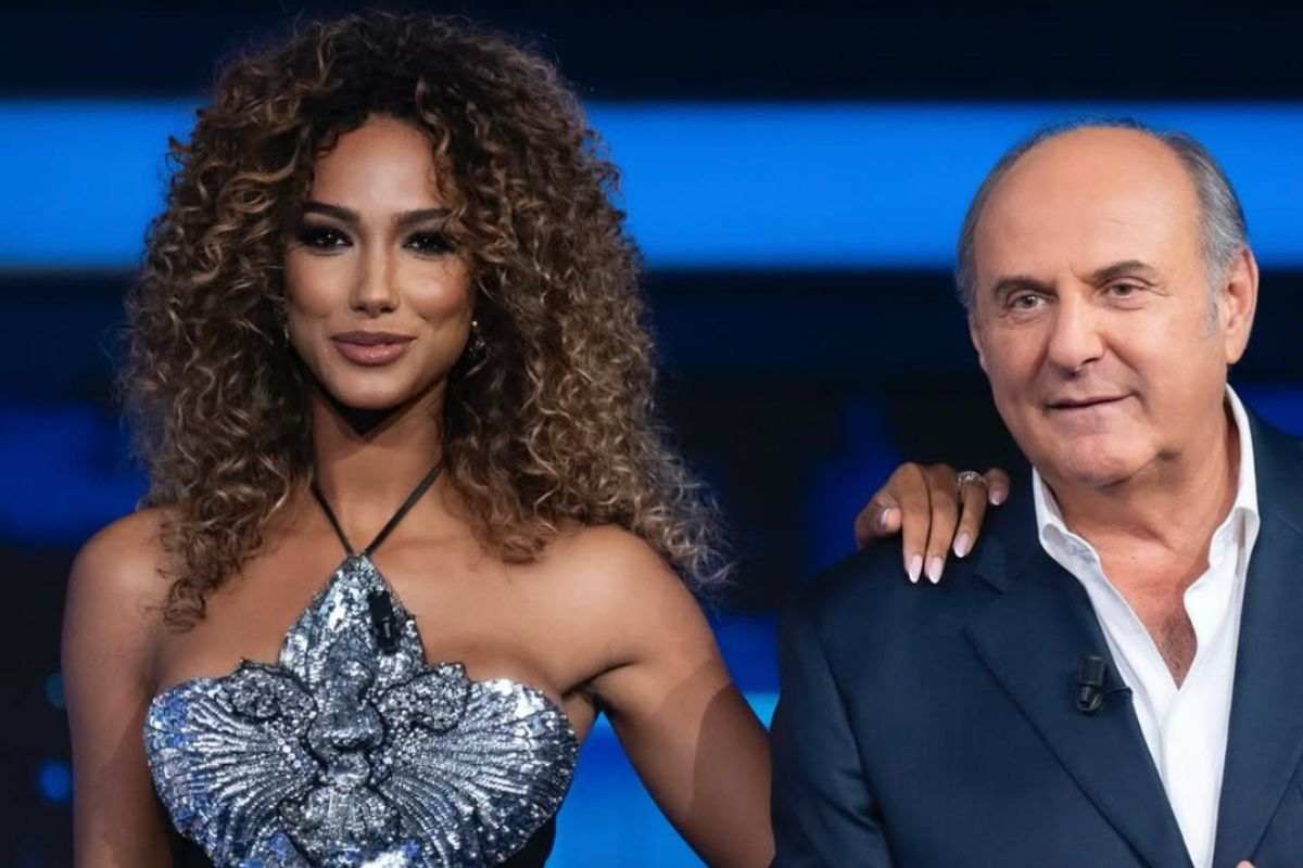 Samira insieme a Gerry Scotti
