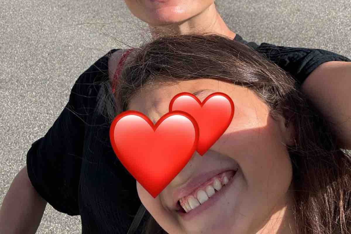 Carlotta Mantovan e Fabrizio Frizzi figlia