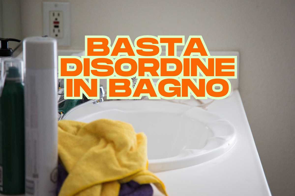 bagno in disordine