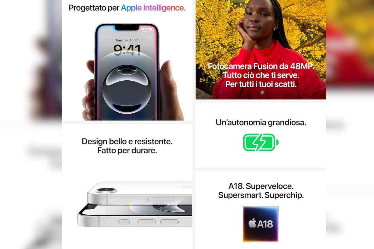 caratteristiche iphone 16